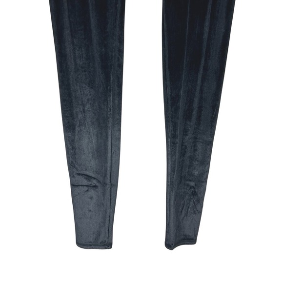 Lanston Sport Velour Velvet Black High-Waisted Leggings Luxe Whimsygoth Glam - Picture 10 of 10
